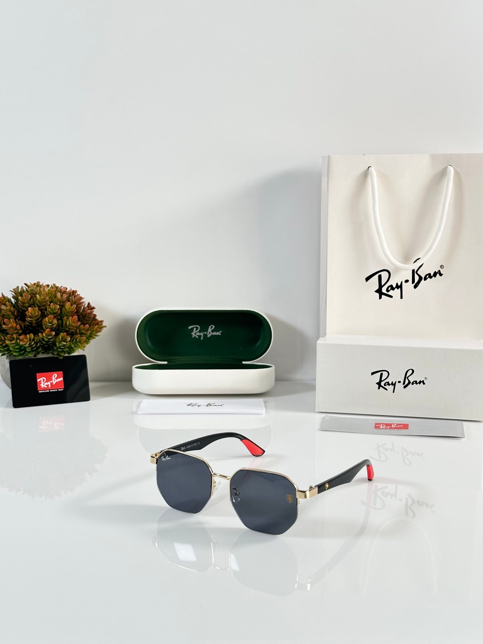 Rayban 07 Gold Black