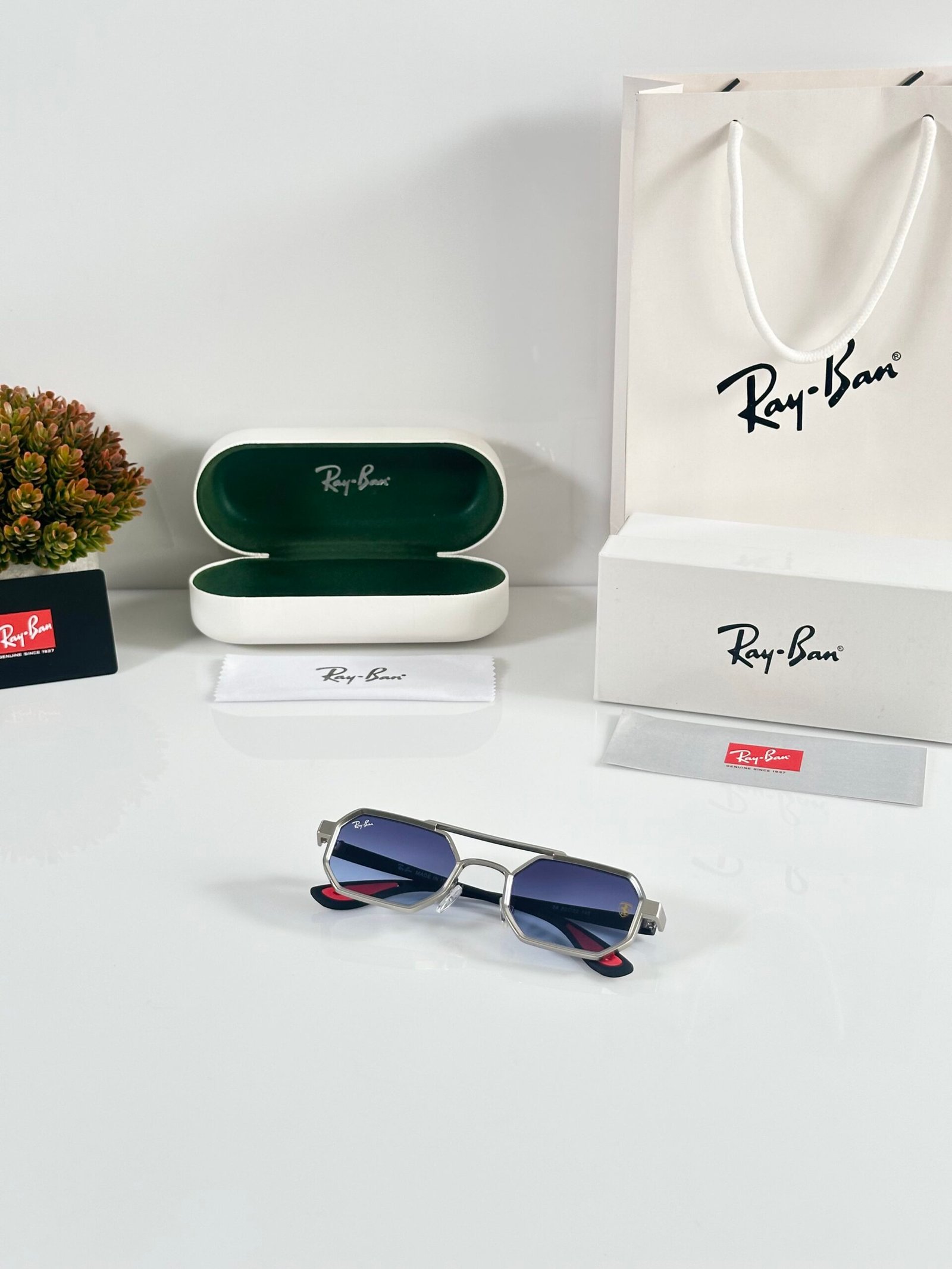 Rayban 05 Silver Blue - Image 4