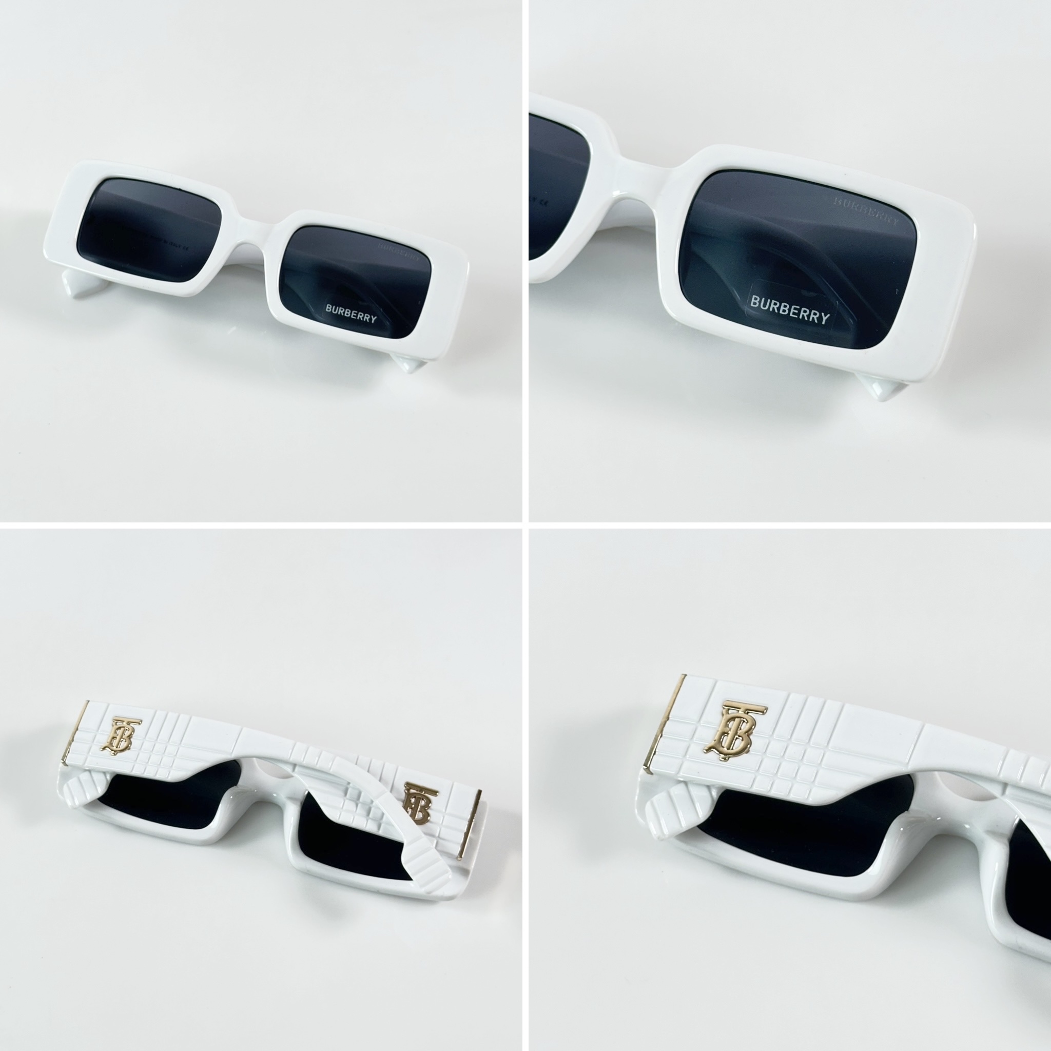 Burberr WMNS 11089 White Black - Image 3