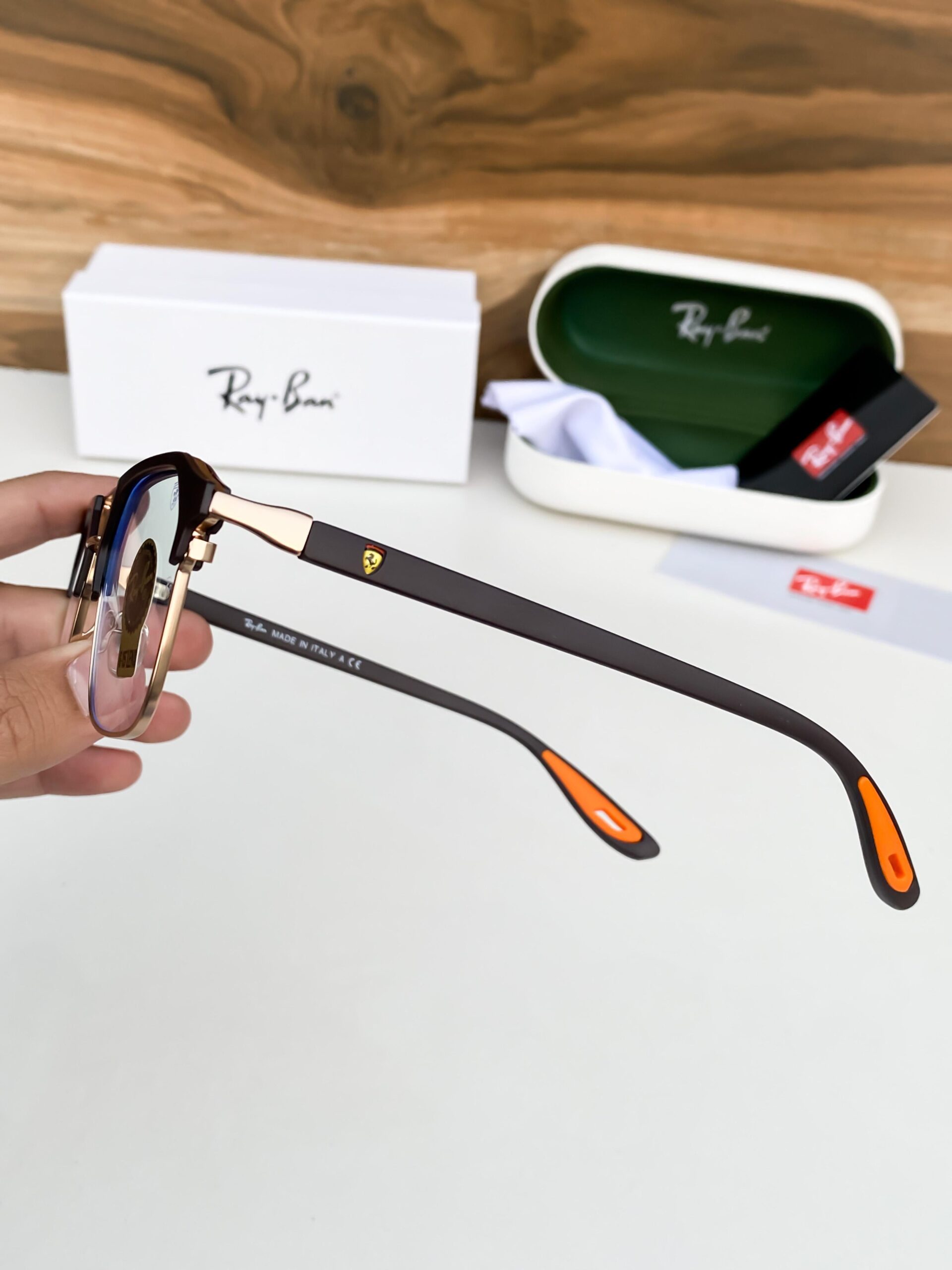 Rayban04 Gold black plano - Image 3