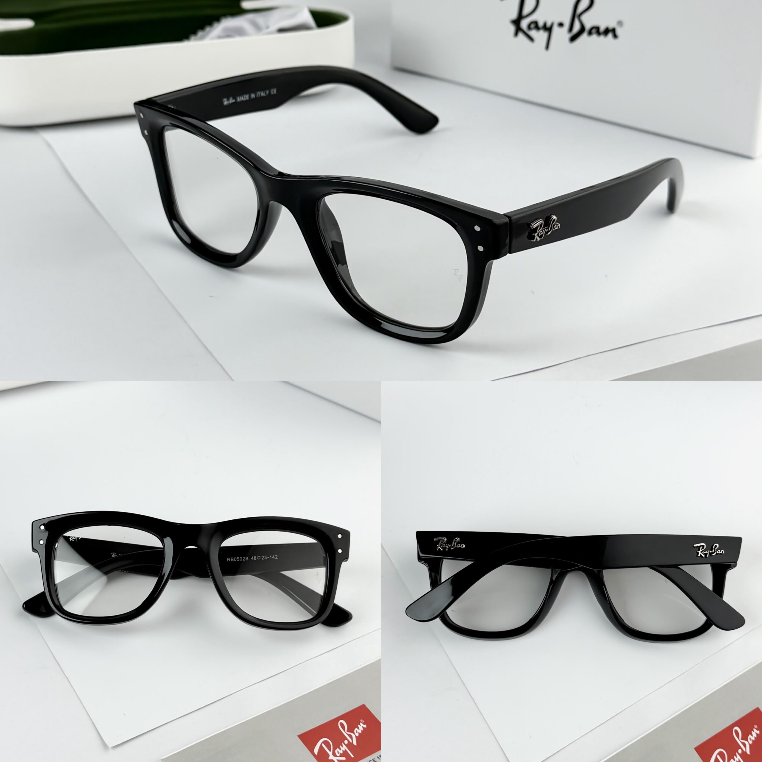 RAYBAN BLACK PLANO 0502 - Image 3