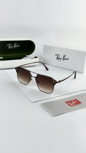 RAYBAN BROWN SHADED METAL