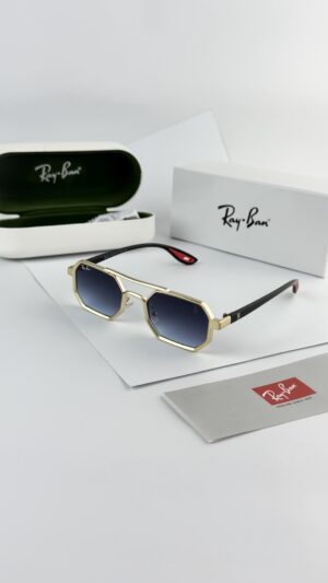 RAYBAN 05 GOLD BLUE SHADED